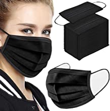 Face masks disposable black