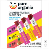 Pure Organic Layered Fruit Bars, Variety Pack, 0.63 oz, 28 ct