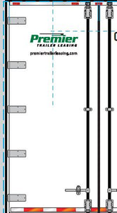 Premier Trailer Leasing w/Stripe & Website (Rear) UPTRLD2062 and UPTRLDW2062