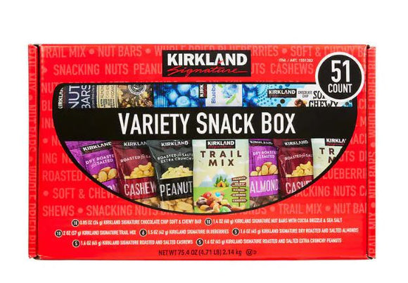 Kirkland Signature Variety Snack Box, 51-count