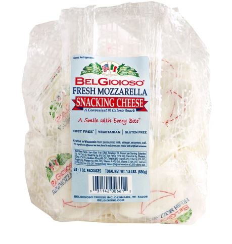 Fresh Mozzarella Snacking Cheese, 1 oz, 24-count