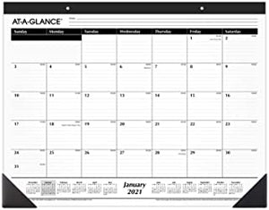 Calendar present year at a glance (desk)