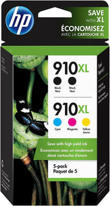 HP 910Xl Ink Cartridges 5 pack