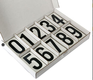 INDIVIDUAL NUMBERS DECALS (pack of 10)