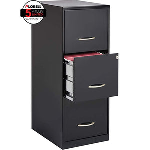 Lorell SOHO 18 3-Drawer Vertical File