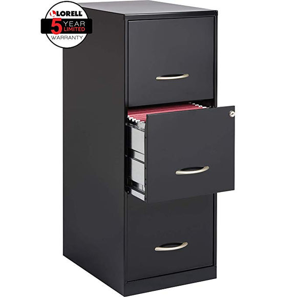 Lorell SOHO 18 3-Drawer Vertical File