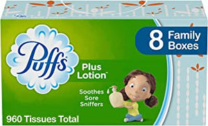 Facial tissue Puffs with lotion