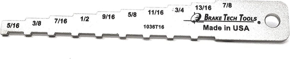 Brake Measuring Gauge in 16ths