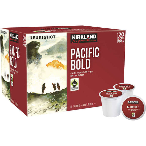 Pacific Bold Coffee, Dark, Keurig K-Cup Pods, 120 ct