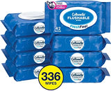 Flushable wipes