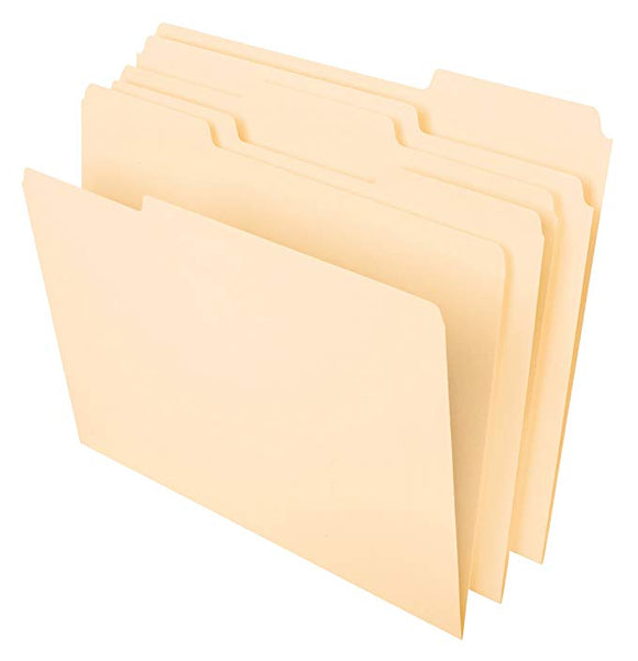 Letter size file folders