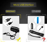 Flashlight Brionac LED rechargeable