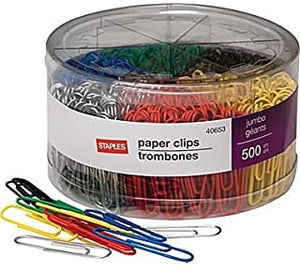 Jumbo paper clips 500