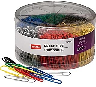 Jumbo paper clips 500