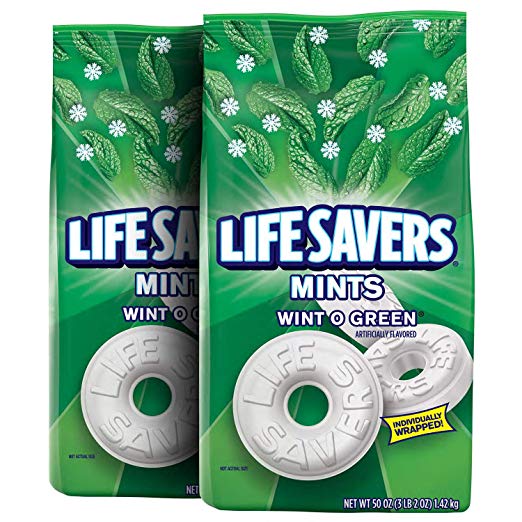 LIFE SAVERS Mints Wint-O-Green Hard Candy, 50-Ounce Party Size