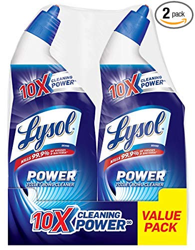 Lysol Power Toilet Bowl Cleaner, 48oz (2X24oz), 10X Cleaning Power