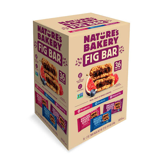 Nature's Bakery Fig Bars, Variety, 2 oz, 36 ct