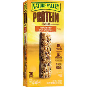 Nature Valley Protein Chewy Bars, Peanut Butter Dark Chocolate, 1.42 oz, 30 ct