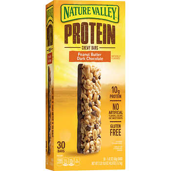 Nature Valley Protein Chewy Bars, Peanut Butter Dark Chocolate, 1.42 oz, 30 ct