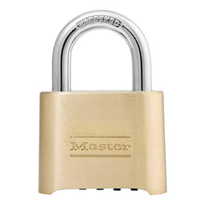 Master Lock 175D Set Your Own Combination 1 Pack, Brass Finish