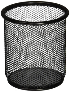 Lorell LLR84149 Mesh Wire Pencil Cup Holder, Black