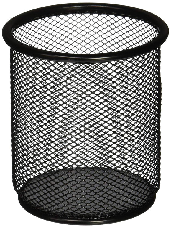 Lorell LLR84149 Mesh Wire Pencil Cup Holder, Black