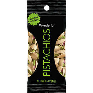 Wonderful Pistachios, Roasted & Salted, In-Shell, 1.5 oz, 24 ct