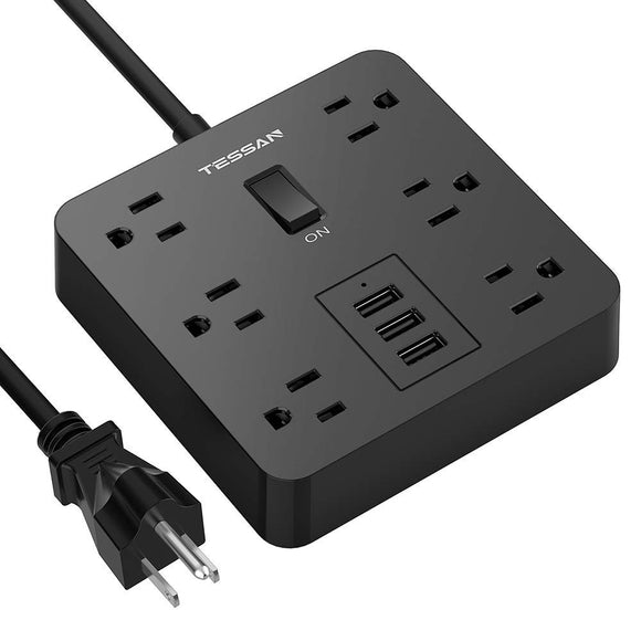 Power Strip with USB Ports 4 ft extension cord