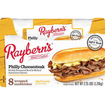 Raybern's Sandwich, Philly Cheesesteak, 5.5 oz, 8 ct