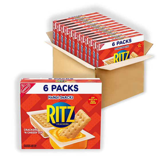 RITZ crackers 'N Cheesy Dip snack