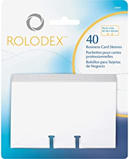 Rolodex business card refill sleeves