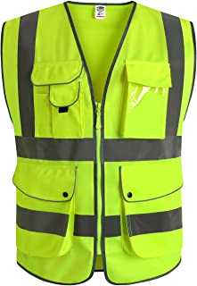 Safety vest with 9 pockets