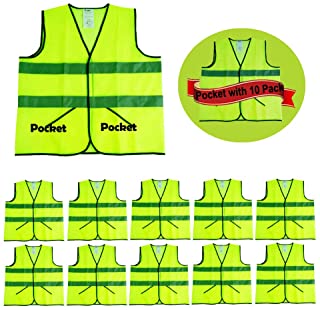 safety vest with pockets one size fits all