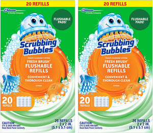 Scrubbing bubbles toilet bowl cleaner refill 2 pack total 40