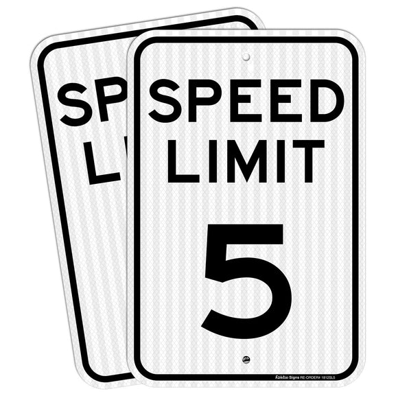 Speed Limit 5 MPH sign