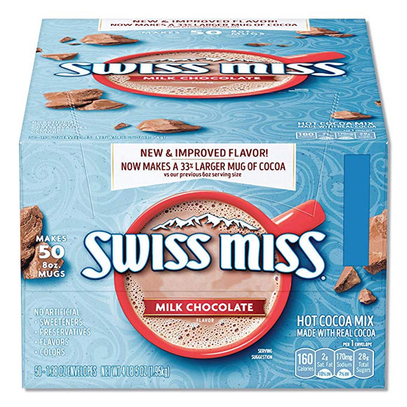 Swiss Miss Milk Chocolate Hot Cocoa Mix 60-0.73 oz Envelopes