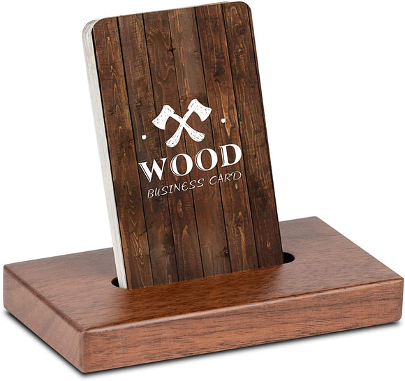 Vertical Business card holder (wood)