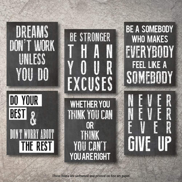 Wall Art Inspirational Poster